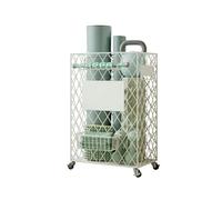 Estante De Almacenamiento For Esterillas Yoga Pie,Organizador Equipos Entrenamiento Gimnasio,con Ruedas Bloqueables 360°,Capacidad Carga 100 Kg For Estudio Yoga/Gimnasio Comercial(White,66x50x30cm)