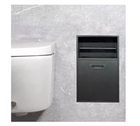 Estante de almacenamiento impermeable para ducha de acero inoxidable montado en la pared para baño, nizer multicapa para papel higiénico y papelera y solución elegante
