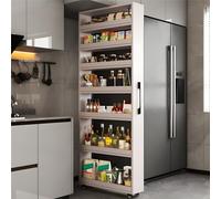 Estante de almacenamiento independiente con ruedas, diseño de varios niveles para organización de despensa de cocina y soluciones de almacenamiento en el hogar