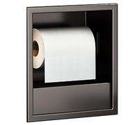 Estante de almacenamiento integrado de acero inoxidable con soporte de basura, armario de decoración para organización de baño
