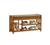 Estante de almacenamiento moderno minimalista para zapatos, a prueba de polvo, para el hogar, dormitorio, almacenamiento doble, zapatero, almohadilla de esponja, banco de zapatos, 90 x 30 x 50 cm