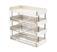 Estante de almacenamiento modular compacto para espacios compactos, fácil instalación, sin herramientas, estante funcional resistente al uso doméstico