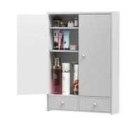 Estante de almacenamiento móvil montado en la pared, versátil para colgar, para baño, cocina y sala de estar, diseño de varios niveles para un uso eficiente del espacio