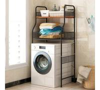 Estante de almacenamiento multifuncional de 2 niveles sobre el inodoro, ahorro de espacio, perfecto para espacios pequeños y maximiza el almacenamiento