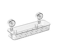 Estante de almacenamiento multiusos con ventosa para pared de azulejos de vidrio, baño, cocina, organizador con agujeros de drenaje, estante adhesivo extraíble