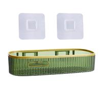 Estante de almacenamiento para baño, impermeable, organizador de inodoro, soporte para montaje en pared, plástico, champú y artículos de tocador