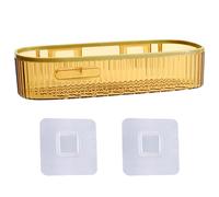 Estante de almacenamiento para baño, impermeable, organizador de inodoro, soporte para montaje en pared, plástico, champú y artículos de tocador