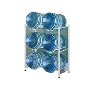 Estante de almacenamiento para botellas de agua, soporte resistente para jarra de 5 galones, organizador apilable para dispensador de agua de gran capacidad