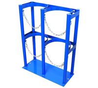 Estante De Almacenamiento Para Cilindros De Gas - Montaje En Pared/Suelo Para Tanques De Co2 Y O2 De 8/9/10 L, Soporte Resistente Con Tornillos, Soporte Para Tanque,45x22x60cm/17.7x8.7x23.6in