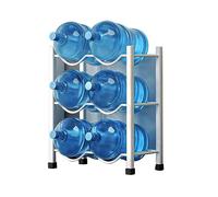 Estante de almacenamiento para cubos, organizador resistente de gran capacidad, apilable para enfriador de agua, soporte dispensador
