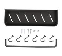 Estante de almacenamiento para ducha, estante organizador de baño de aluminio de primera calidad montado en la pared con ganchos para soporte para toallas y champú, 40 cm, 60 cm (40cm con palo y 6