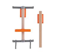 Estante De Almacenamiento para Equipo De Ciclismo - Montaje En Pared De 30 Cm | Portaequipajes Vertical para Bicicleta | Organizador De Madera Y Metal | Soporte para Gafas De Velocímetro para Casco |