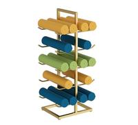 Estante de almacenamiento para esterilla de yoga, con capacidad para 20 esterillas, organizador duradero para gimnasio en casa, diseño que ahorra espacio para entusiastas del fitness