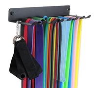 Estante de almacenamiento para gimnasio, banda de resistencia, soporte de pared, estante de almacenamiento resistente para gimnasio en casa, equipo de gimnasio, bandas de ejercicio, cinturones de