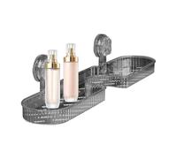 Estante de almacenamiento para grifo con ventosa, estante de ducha montado en la pared, organizador de baño, ligero, resistente, 51 x 10,5 cm, para dormitorio