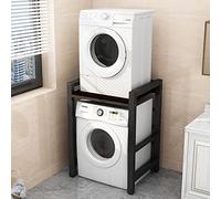 Estante de almacenamiento para lavadora con altura ajustable, para cuarto de lavado, baño, cocina, balcón, estante organizador para sala de estar sobre lavadora (90/95/100 cm)