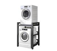 Estante de almacenamiento para lavadora de tambor - Soporte de secadora de altura ajustable con capacidad de 600 kg - Estante de almacenamiento para lavadoras y secadoras de carga frontal