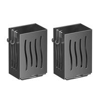 Estante de almacenamiento para palillos de tubo de cubiertos con agujeros de ventilación, adecuado para comedor y dormitorio, estante de almacenamiento resistente