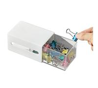 Estante De Almacenamiento Para Pared Del Baño,Contenedor Autoadhesivo De Dos Modos | Porta Discos De Algodón Y Bastoncillos,Para Cosméticos Joyería Maquillaje Tocador Oficina Dormitorio Residencia Coc