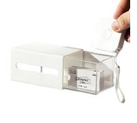 Estante De Almacenamiento Para Pared Del Baño | Contenedor Autoadhesivo De Dos Modos,Porta Discos De Algodón Y Bastoncillos | Para Dormitorio Habitación Oficina Tocador Salón Cocina Maquillaje Joyería