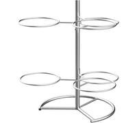 Estante de almacenamiento para pelotas de ejercicio, soporte de metal de una sola capa para el hogar y el gimnasio, solución de fácil instalación que ahorra espacio