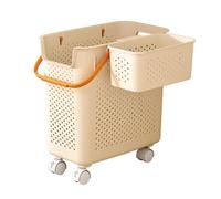 Estante De Almacenamiento para Raquetas De Tenis,Estante para Raquetas De Tenis con Canasta Colgante,Estante para Raquetas De Bádminton,Adecuado para El Hogar(Cream)