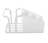 Estante de Almacenamiento para Vasos Desechables Blanco de Acero al Carbono