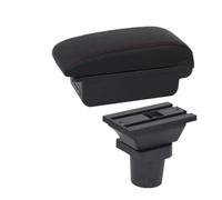 Estante de almacenamiento Piezas De Modificación Caja Almacenamiento Especial Para Reposabrazos Coche, Para Yaris 3, Para Híbrido, Para Vitz(B1 red line 3USB)