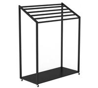 Estante de almacenamiento portátil para esterilla de yoga con ruedas, organizador para gimnasio en casa y estudio, soporte de secado que ahorra espacio