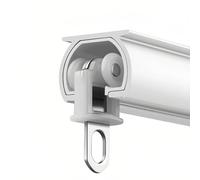 Estante de aluminio de 8.5 F para techo o pared, solución para colgar curain, fácil de instalar y deslizar para cortinas y cortinas