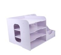 Estante de archivos de oficina multicapa, compartimento lateral de documentos de escritorio para el hogar y la oficina, caja de clasificación de archivos para una nización eficiente del escritorio