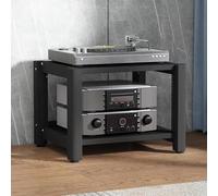 Estante de audio HiFi ajustable de pie para tocadiscos, soporte para tocadiscos, versátil estante de componentes, moderno, HiFifor para los amantes de la música y el cine en casa