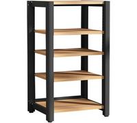 Estante de audio HiFi ajustable, soporte de almacenamiento multimedia abierto para tocadiscos y equipos de audio, consola multimedia elegante, perfecto para los amantes del cine en casa y la música