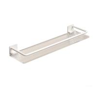 Estante de baño con ventosa para almacenamiento de maquinillas de afeitar, esponjas y cepillos, adecuado para la instalación en superficies lisas de pared de baño y cocina (blanco)
