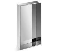 Estante de baño de acero inoxidable impermeable empotrable solución de almacenamiento para artículos de tocador y champú, 30,5 x 61 x 10,2 cm, perfecto para organización de sala de estar y dormitorio