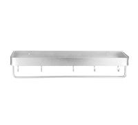 Estante de Baño de Cocina, Estante de Almacenamiento de champú de una Sola Capa Resistente, de Almacenamiento de Ducha de Aluminio Espacial, 19,7x4,9x13,8 Pulgadas, Plateado Brillante (50cm