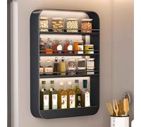 Estante de baño de metal, organizador de almacenamiento de varios niveles, diseño duradero para cocina, lavandería, nización del hogar. Solución de ahorro de espacio para una vida sin desorden.