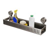 Estante De Baño De Succión: Rejilla De Almacenamiento Montada En La Pared, Organizador De Ducha Sin Enrollamiento | Tazas De Succión De Soporte Fuerte, Material A Prueba De Óxido, Sosten
