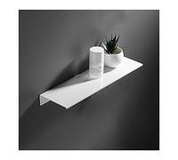 Estante de baño, Estantes flotantes de pared for baño, accesorios for inodoro, estante almacenamiento aluminio for, cocina y ducha, instalación con taladro, estantes blancos(500mm White)