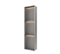 Estante de baño impermeable de acero inoxidable con iluminación para un espacio de ducha nized diseño moderno para decoración elegante del hogar