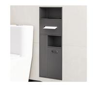 Estante de baño Multifuncional de Acero Inoxidable for Cubo de Basura y más.(Gray,30x78x14CM)