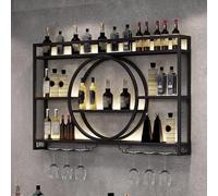 Estante de bar, botellero para armario, mueble de bar delgado para el hogar con refrigerador, botellero con soporte para copas, portabotellas Brubaker, escultura de metal para pareja de novios (tamaño