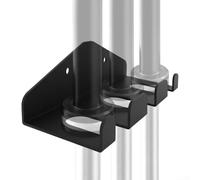 Estante de barra de pared resistente, soporte de almacenamiento vertical para gimnasio en casa, garaje, colgador de metal para ahorro de espacio para bares, fitness compacto (1 unidad)