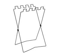 Estante de Basura Portátil, Estructura Estable de Ahorro de Espacio de Estante de Bolsa de Basura de Metal para Barbacoa Al Aire (Black)