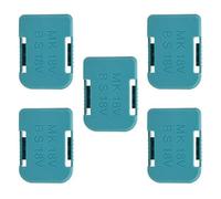 Estante de batería de montaje en pared resistente para BL1415/BL1830 14.4V/18V paquetes de litio con bloqueo, 5 organizadores de pared de batería seguros