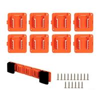Estante de batería para herramientas de 20 V Lbxr20 y LB20, soporte de almacenamiento de plástico amarillo con diseño de ahorro de espacio para organización de talleres, 1 paquete (8 piezas)