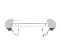 Estante de calentamiento para tostadora para calentar pan y sándwiches, soporte de calentamiento de acero inoxidable para una preparación eficiente de comidas (gris)