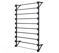 Estante de Carrete de Alambre 13-Tier Metal Ribbon Holder Organizer Wall Mount, Thread Spool Storage Rack, Gift Wrapping Paper Shelf for Craft Room, Sewing(Wide 135cm/53.1 in)