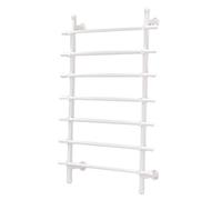Estante de Carrete de Alambre Perchero De Pared para Bufandas 7 Niveles, Blanco Organizador De Bufandas, Portacarretes Metálico para Floristería, Envoltura De Regalos(Wide 70cm/27.6in)