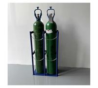 Estante de cilindro de gas con cadenas ajustables, estante organizador de metal para un almacenamiento seguro de tanques de propano en garaje o cobertizo